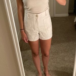 Zara white shorts
